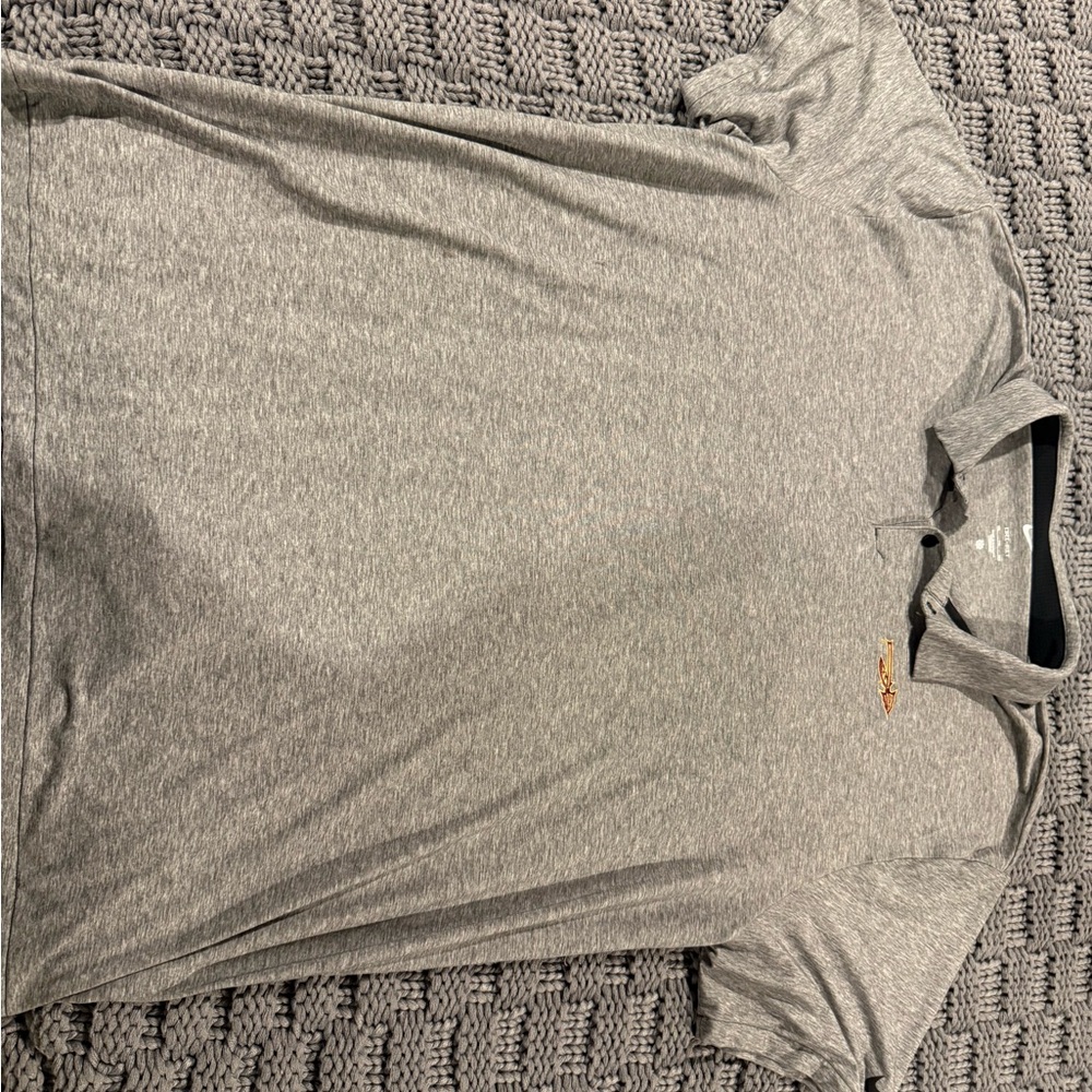 FSU Nike Heather Gray Polo with Embroidered Detail - Picture 2 of 5